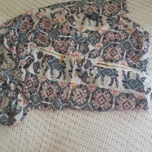 Rue 21 polyester elephant print shirt